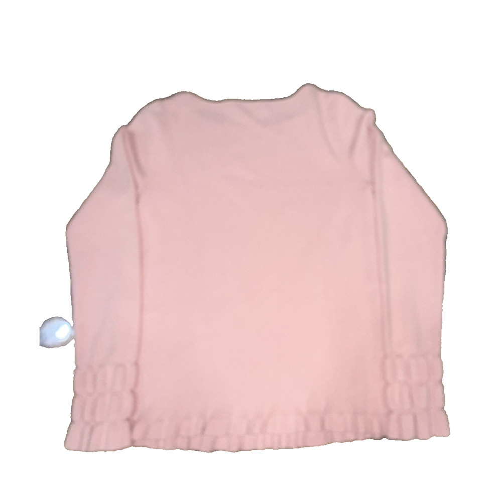 Ann Taylor Pink Ruffle Cuff Sweater Medium Feminine Knit Top - Picture 8 of 8